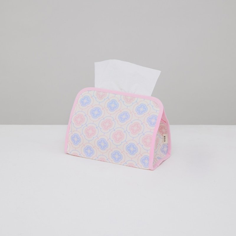 小屋面纸套/玻璃海棠3号/温馨粉 - 纸巾盒 - 棉．麻 