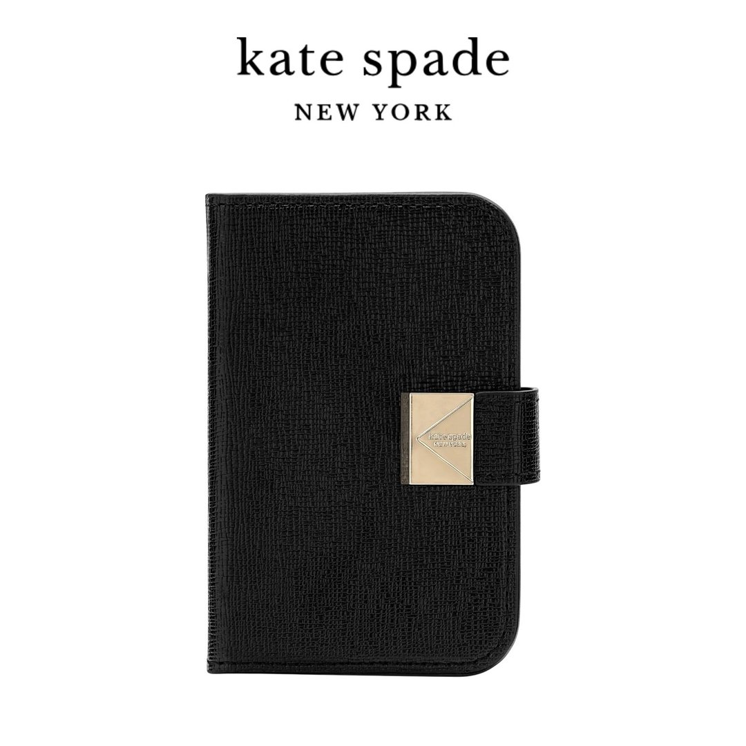Kate Spade MagSafe 迷你掀盖包 金扣 - 手机配件 - 其他材质 黑色