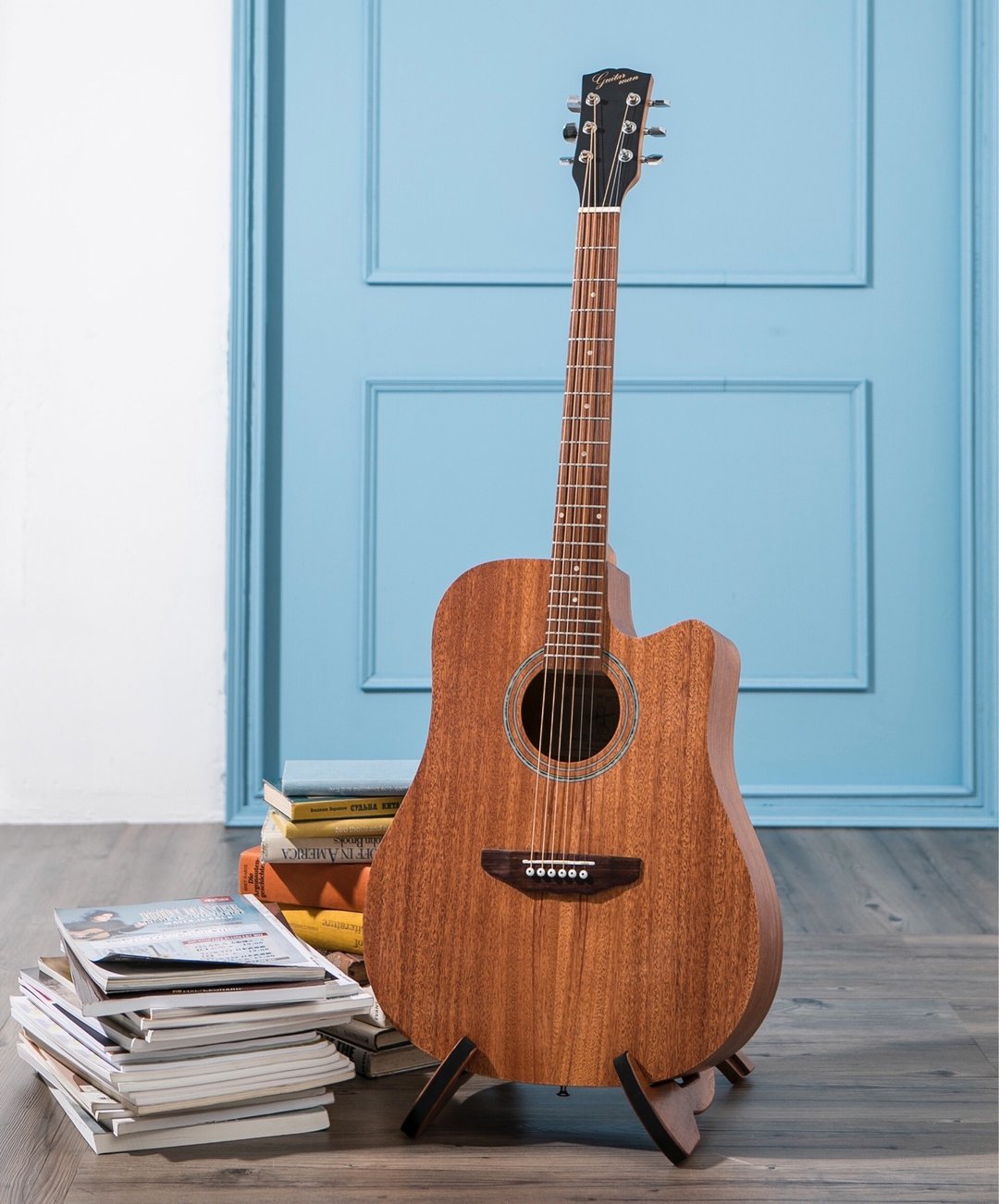 台湾原创 guitarman D-11B 41寸 全桃花心合板 手工经典D桶吉他 - 吉他/乐器 - 木头 