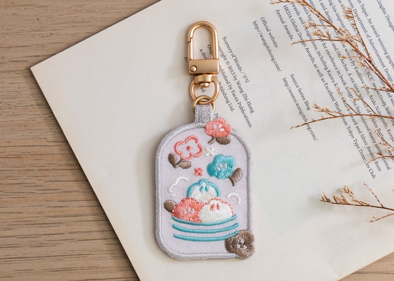 【小笼包花花-花绘吊饰】吊饰 / 挂饰 - 吊饰 - 聚酯纤维 灰色