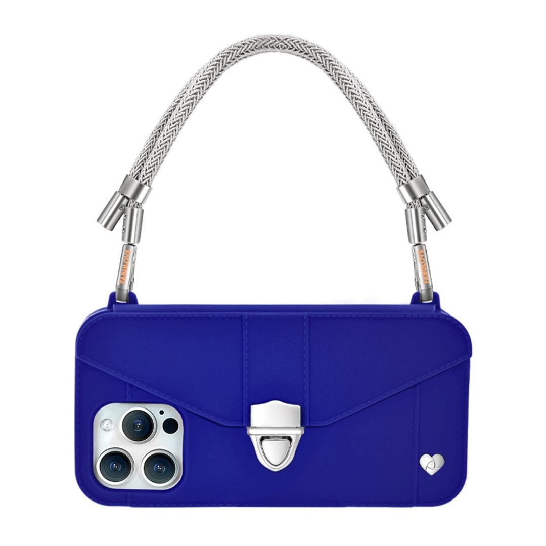 香港设计手机包-Aura【Silver Strap + Royal Pursecase】 - 手机壳/手机套 - 环保材料 蓝色