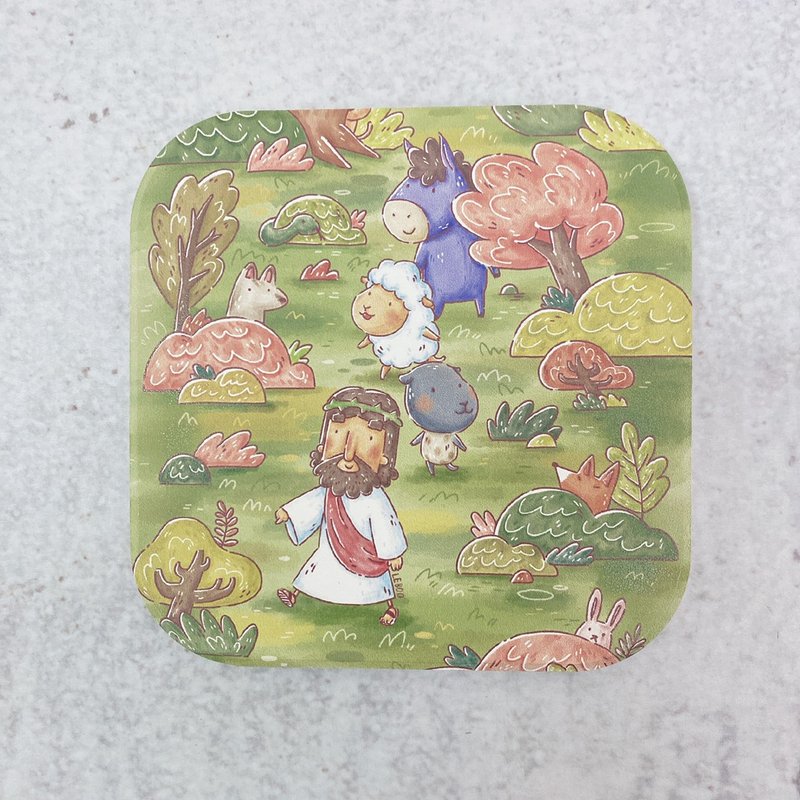 插画吸水杯垫-风景缤纷 - 杯垫 - 陶 