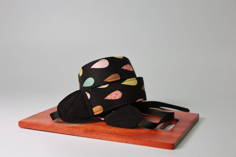 Pu.sozo日系手作  彩色雨新改版 双背带孔相机带/相机背带/相机绳 - 相机 - 棉．麻 多色