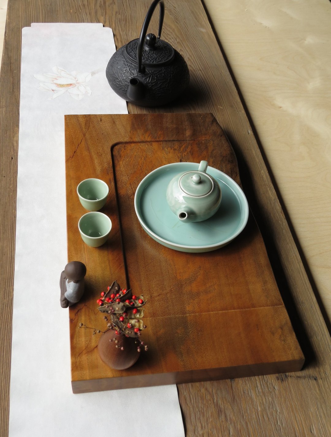 HO MOOD 解构系列—手作 原木茶盘 - 杯垫 - 木头 