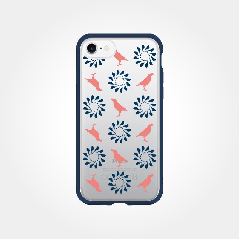 PINKOI独家-印花乐x犀牛盾MOD NX手机壳/乌秋八哥/背盖透明蓝粉 - 手机壳/手机套 - 塑料 蓝色