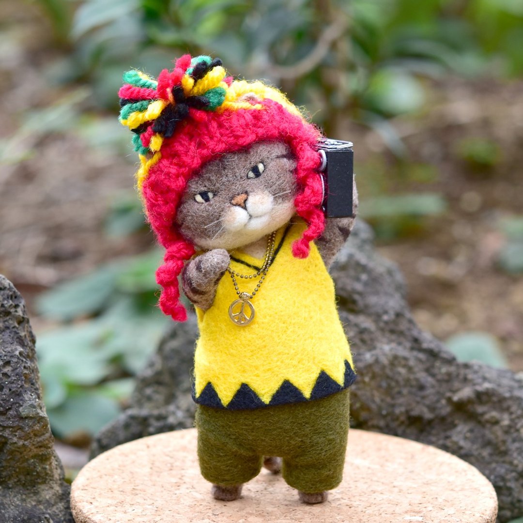 [Wool doll] [Cat] Regge Pheasant [One-of-a-kind item] - 玩偶/公仔 - 羊毛 