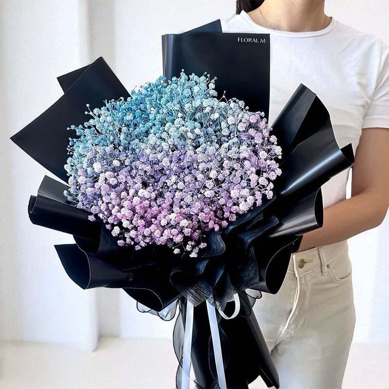 幻彩银河星光满天星鲜花花束 - 植栽 - 植物．花 紫色