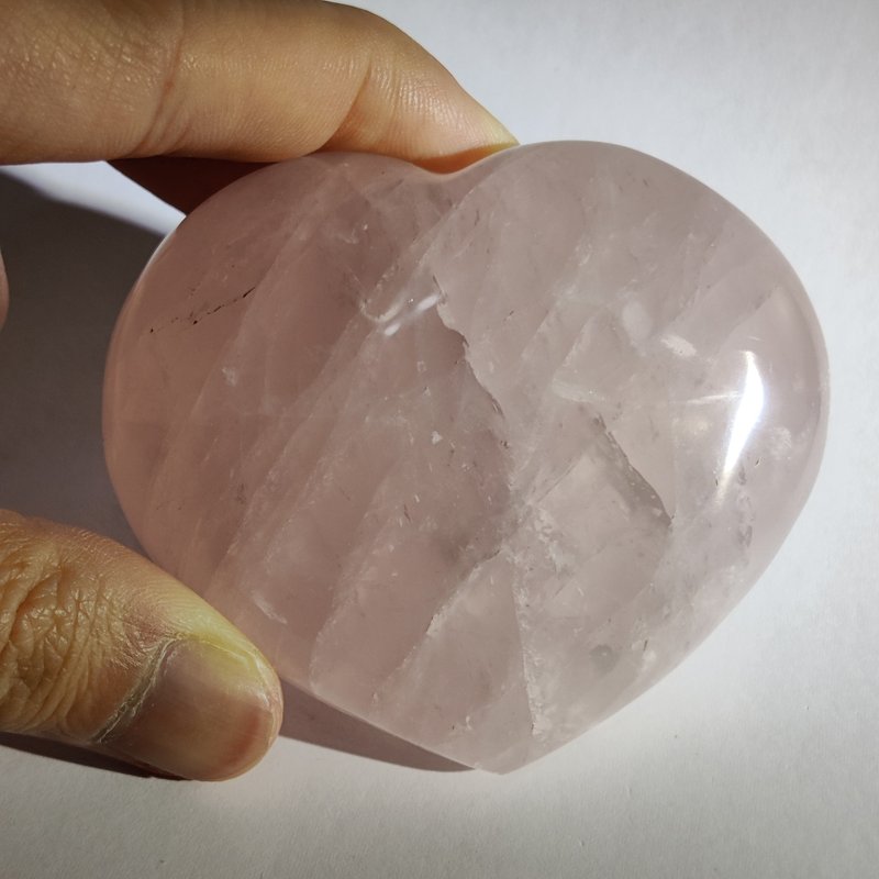 心形粉晶 (小瑕疵) 随形 摆件 原石 晶簇 天然水晶 水晶 - 摆饰 - 水晶 