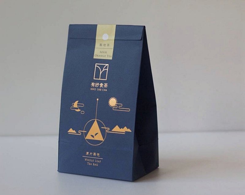 【原叶茶包】酸柑茶 四角茶包 12入 - 茶 - 纸 黄色