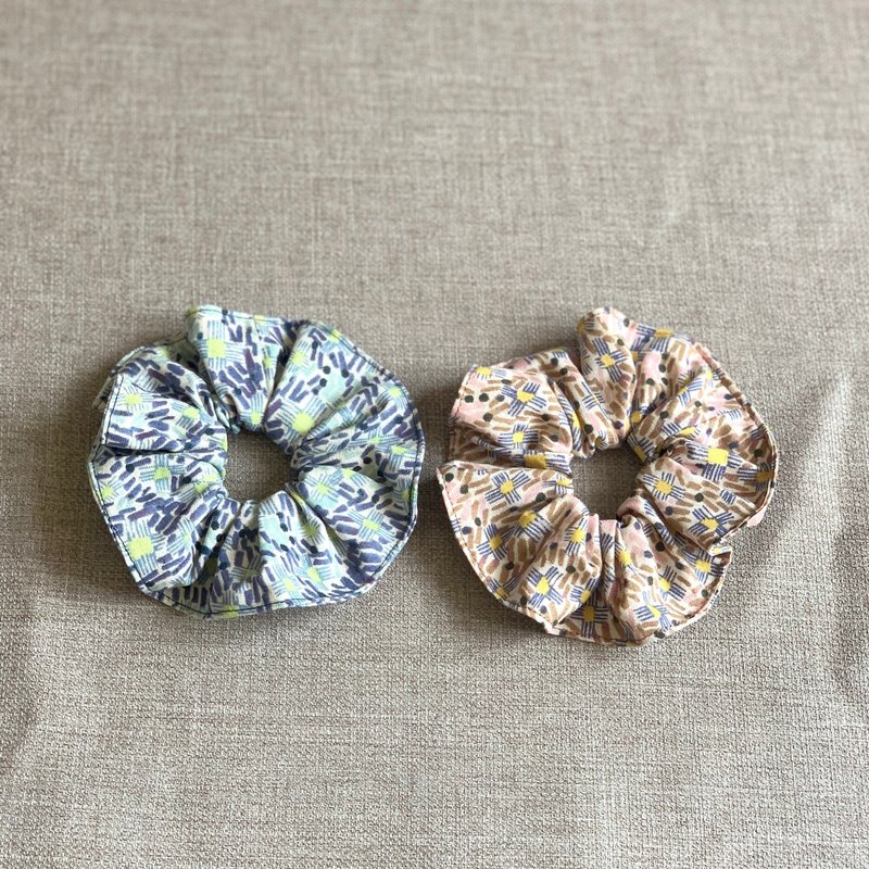 涂鸦花花发束/大肠圈 - 发饰 - 棉．麻 