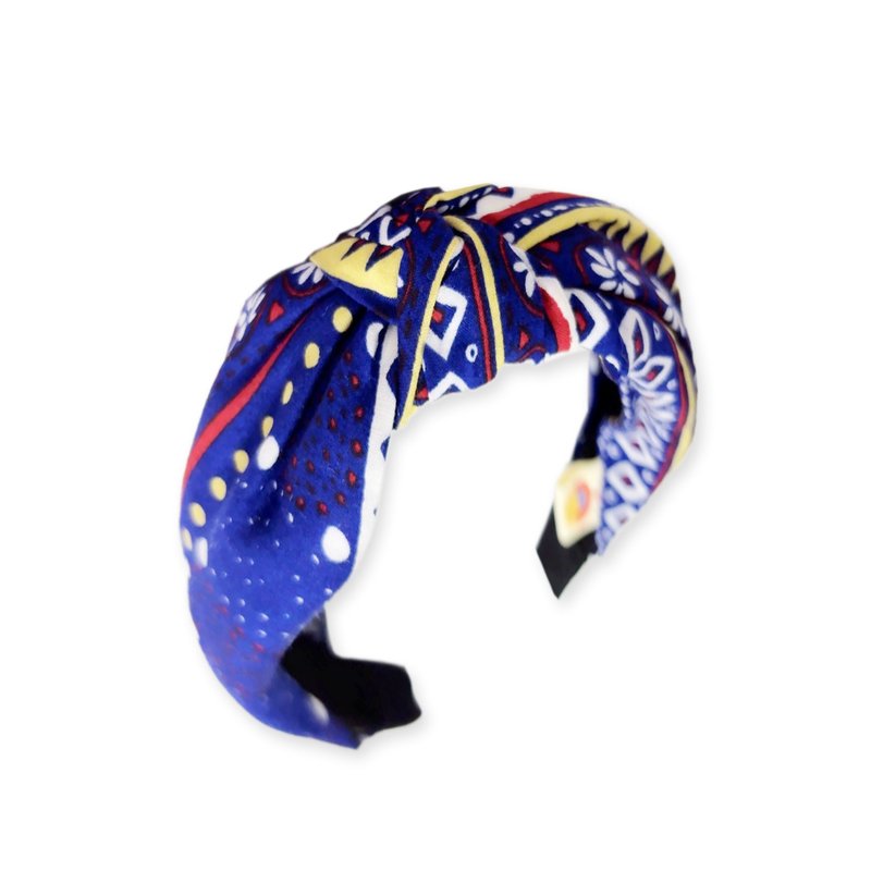 波西米亚风手工雪纺发箍  温柔质感  百搭必备  轻盈不夹头 - 发带/发箍 - 棉．麻 