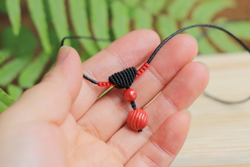 春秋手作 | 高含量帝王砂 转运珠 | 锁骨链 项链 | 新年 现货 - 项链 - 半宝石 