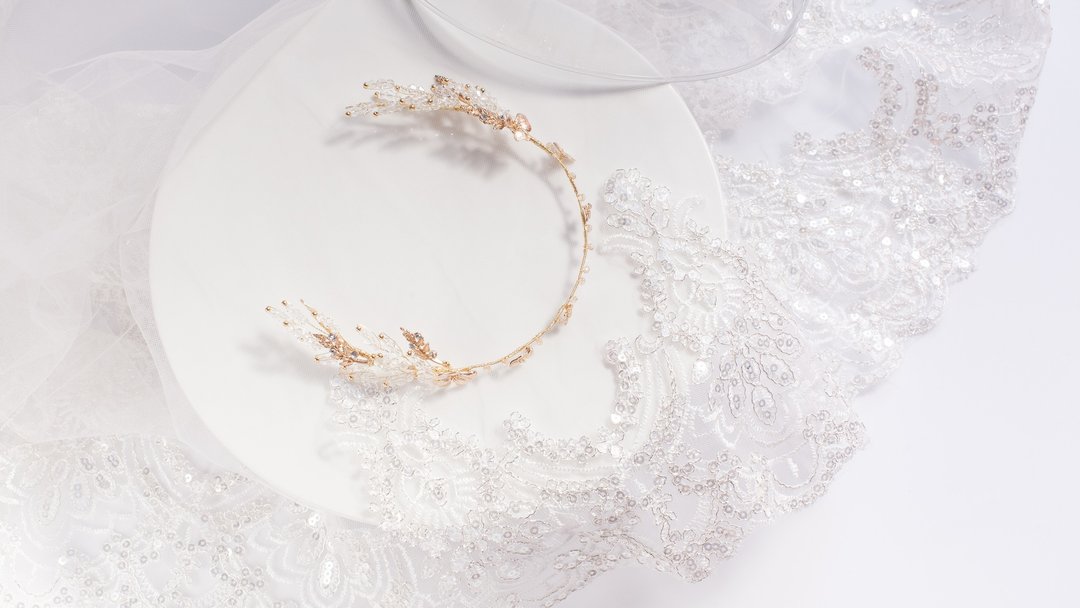 [ Chloe ]新娘发饰 手作饰品 婚礼 - 发饰 - 其他金属 金色