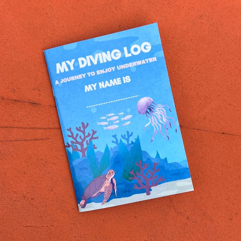 潜水日志本 高级防水潜水日记笔记本 - 时尚记录你的海底冒险 - 笔记本/手帐 - 纸 紫色