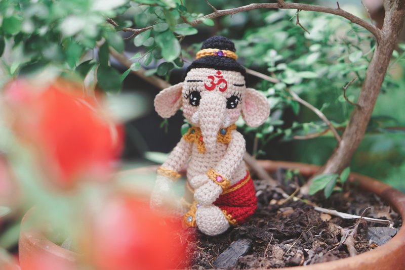 PDF Pattern Ganesha Kid - 编织/刺绣/羊毛毡/裁缝 - 其他材质 金色