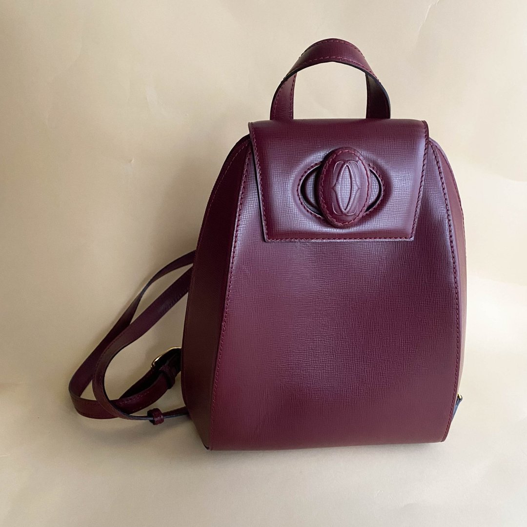 中古Cartier│背包│古着背囊│Backpack│真皮│古董│女友礼物 - 后背包/双肩包 - 真皮 红色