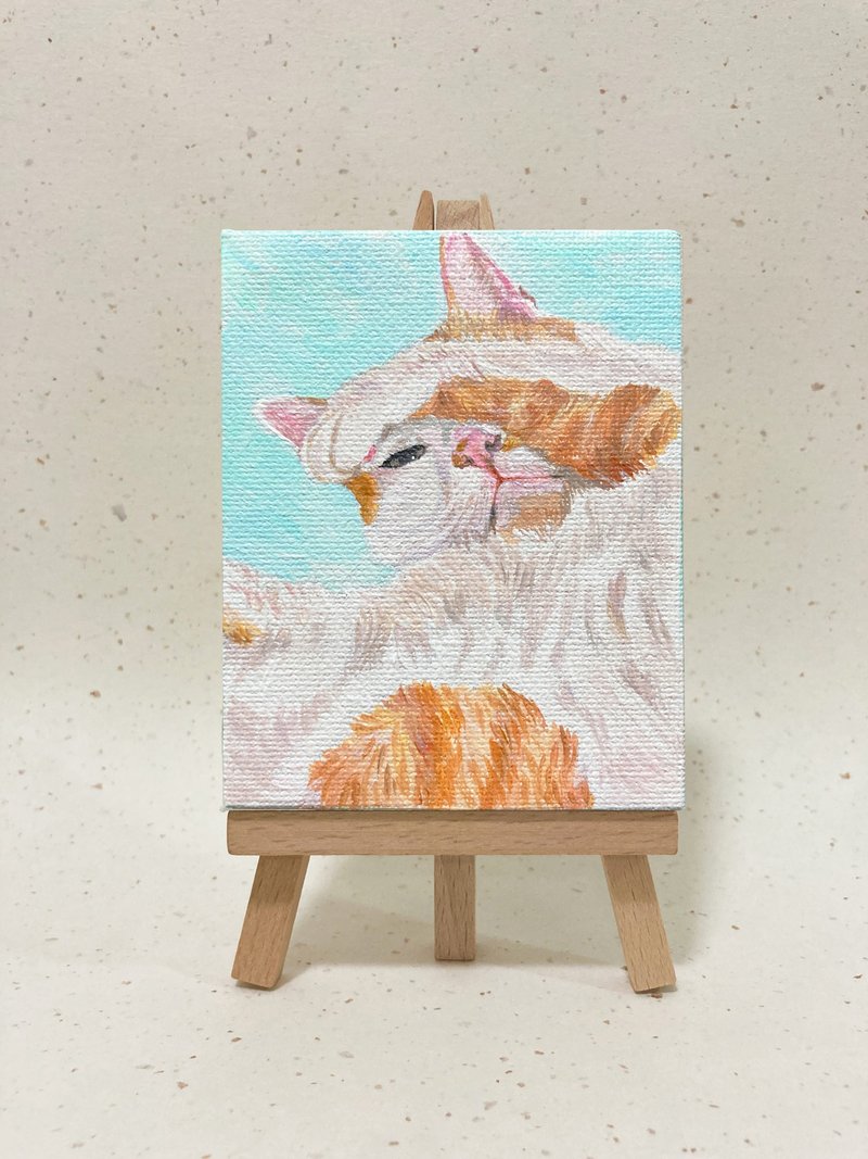 【8x10cm大脸宠物肖像画】/ 适合大脸或半身照 / 小尺寸压克画 - 订制画像 - 颜料 多色