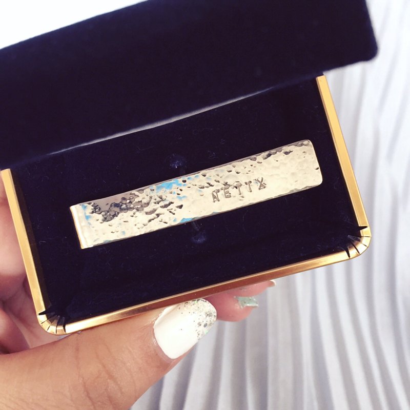 MIH 金工首饰 | 纯银手工定制领带夹 sterling silver Tie Clip - 领带/领带夹 - 纯银 银色