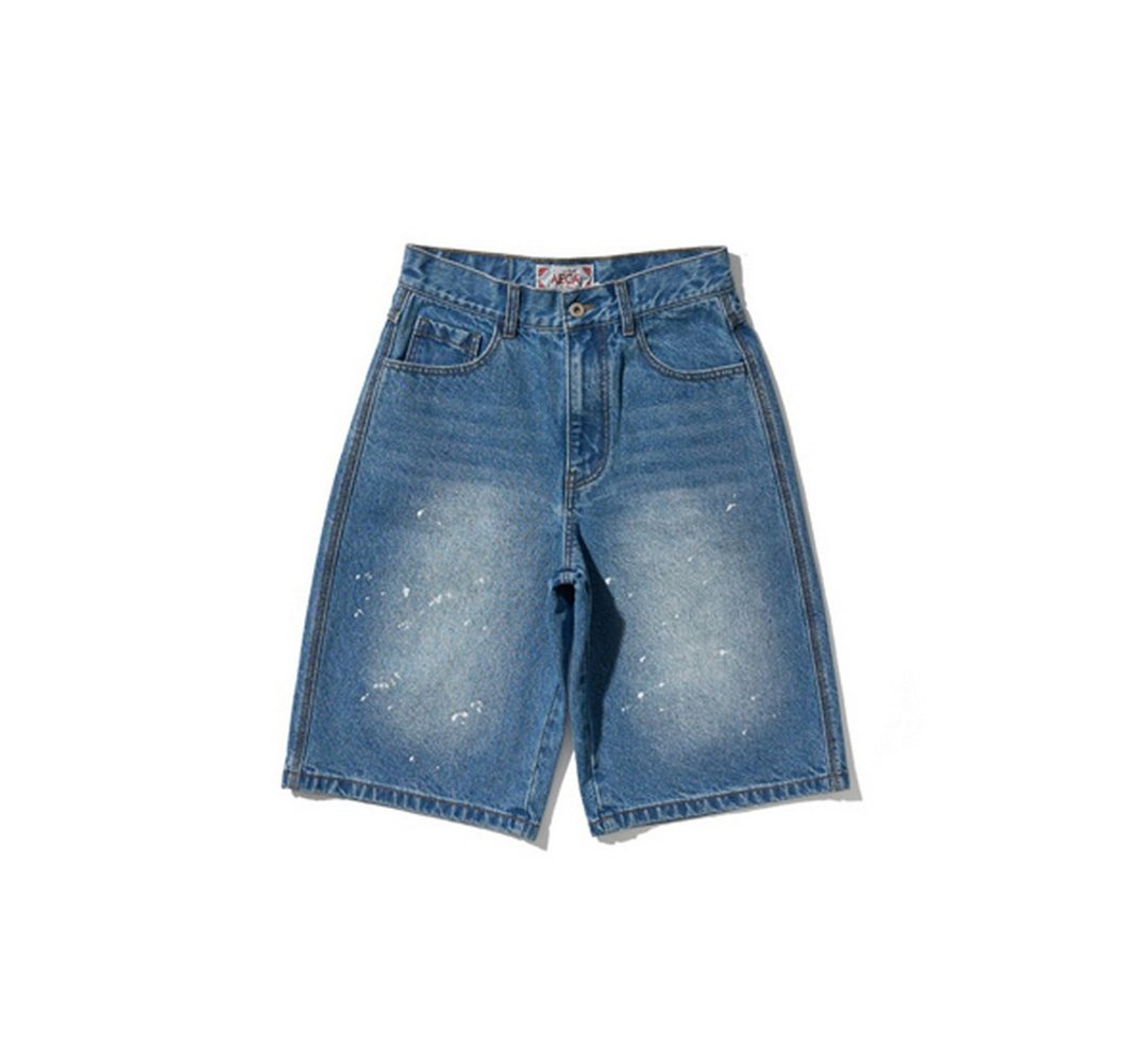 AECA Painted Basic Denim Shorts泼漆刷色单宁短裤 - 男士短裤 - 其他材质 多色