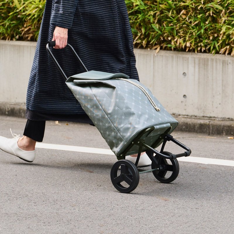 日本cocoro Marie 菱纹保温保冷折叠购物车-37L-多色可选 - 其他 - 聚酯纤维 蓝色