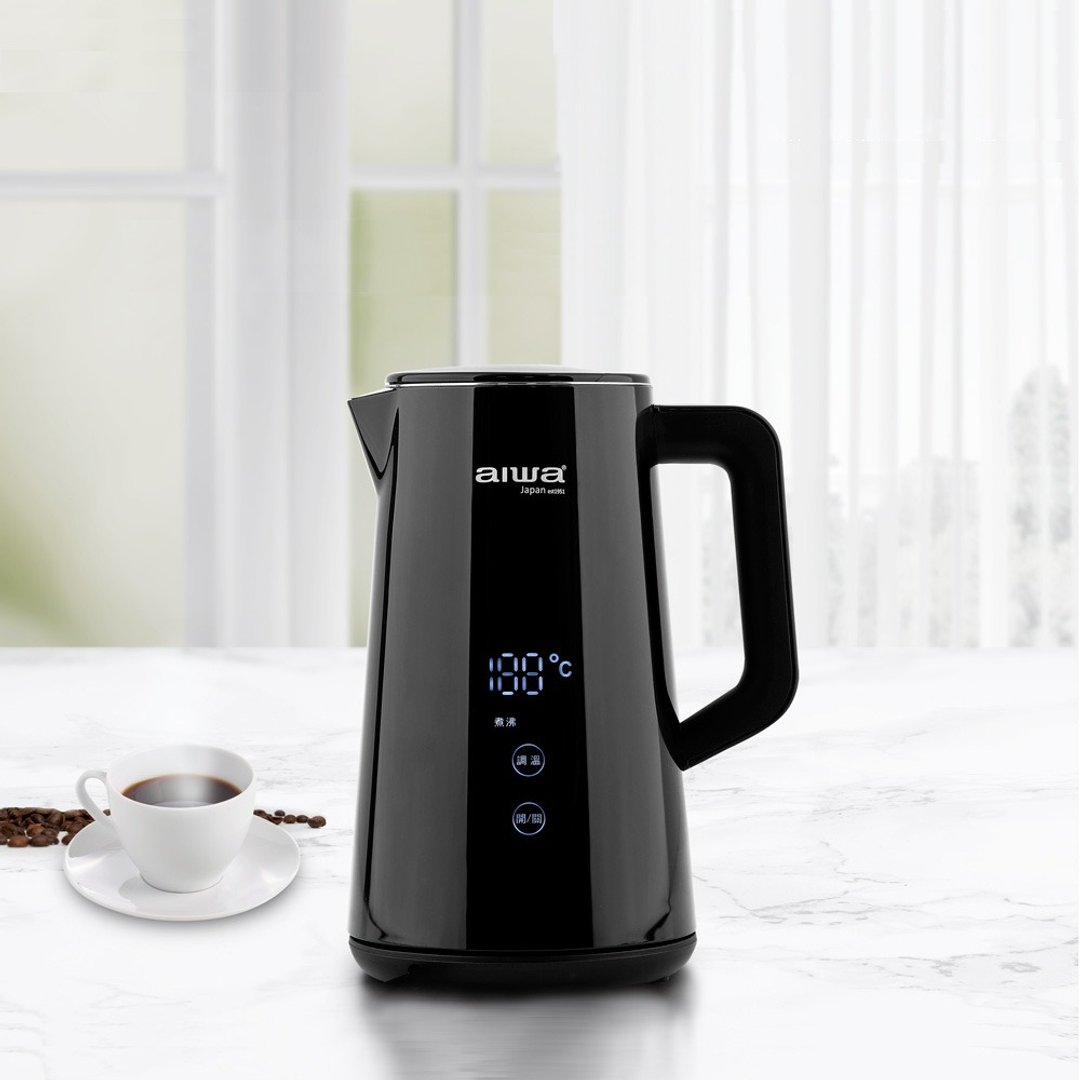 【AIWA】 爱华 1.5L 微电脑触控式电茶壶 AK-1538F1 - 其他小家电 - 其他材质 黑色