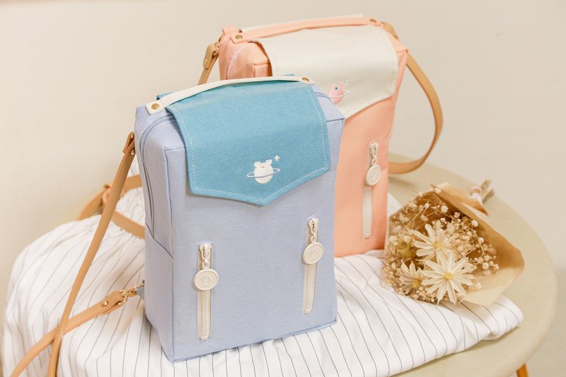 【快速出货】毛星系 轻旅行 星球后背包 水蓝色 - 后背包/双肩包 - 其他人造纤维 蓝色