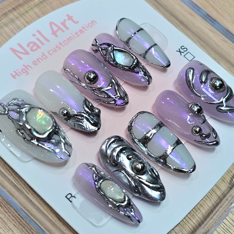 Y2K穿戴甲 - 其他 - 塑料 紫色