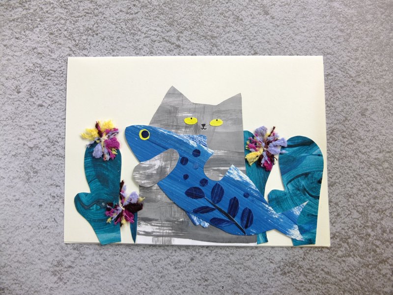 手作万用卡 感谢卡 七夕情人节卡片 台湾本岛包邮 - 卡片/明信片 - 纸 多色