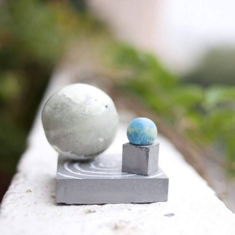 《转变》夜光水泥月球星系摆设 - 摆饰 - 纸 卡其色