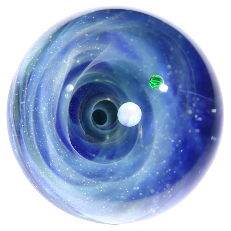 53mm 宇宙玻璃球摆设 no.M79 - 摆饰 - 玻璃 蓝色