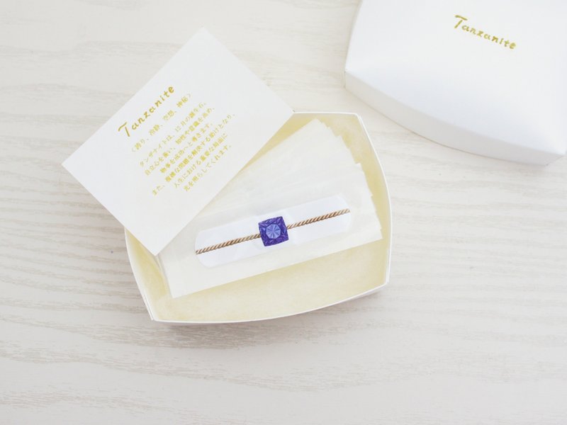 【12月】坦桑石绷带戒指 - 其他 - 其他材质 蓝色