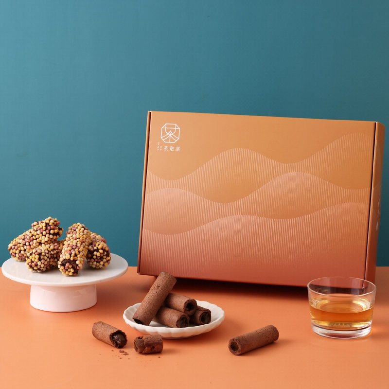 流心蛋卷|茶香酥脆的双重奏 - 零食/点心 - 纸 绿色