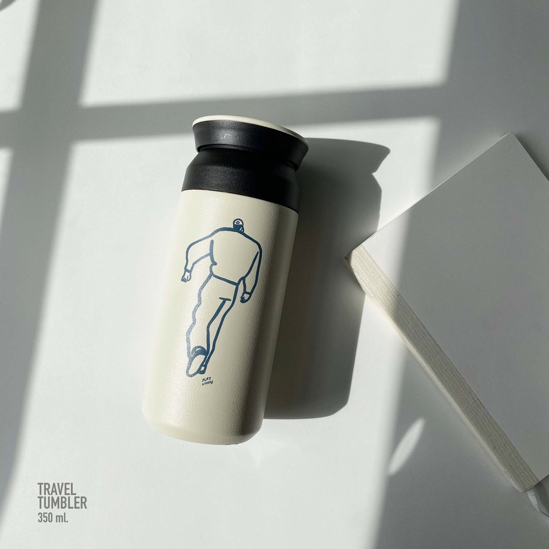 Travel tumbler – Life is journey - 其他杯子 - 不锈钢 白色