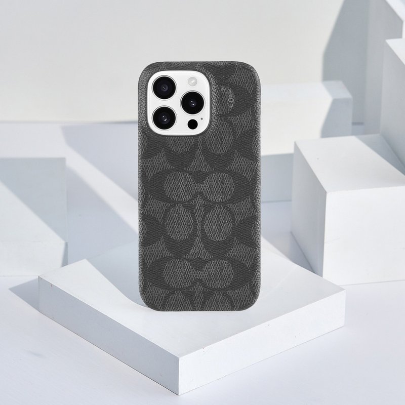 送赠品【kate spade】iPhone 16 系列 磁吸精品手机壳 黑色经典大 - 手机壳/手机套 - 其他材质 黑色