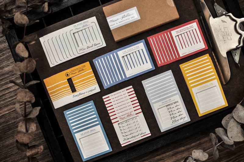 Good Life Slide Frames Set / 美好生活幻灯片全套 - 便条纸/标签贴 - 纸 多色