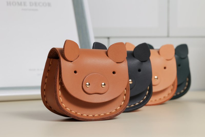 小猪耳机零钱包DIY手作课程_AirPods / Pro - 皮件 - 真皮 