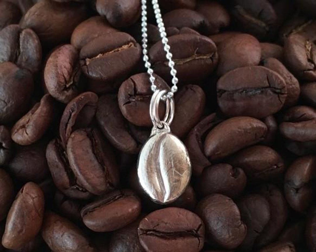 Coffee beans ◆ SV pendant - 项链 - 其他金属 