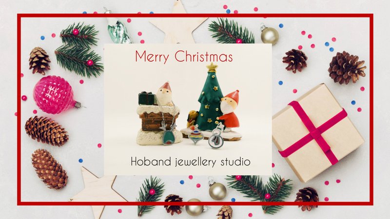 缤纷圣诞 - 手作珐琅纯银项链 - 金工/饰品 - 银 