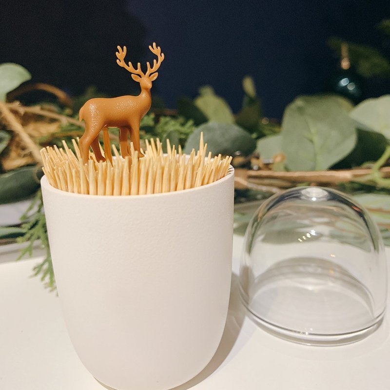 QUALY 牙签罐(草原驯鹿) - 其他 - 塑料 白色