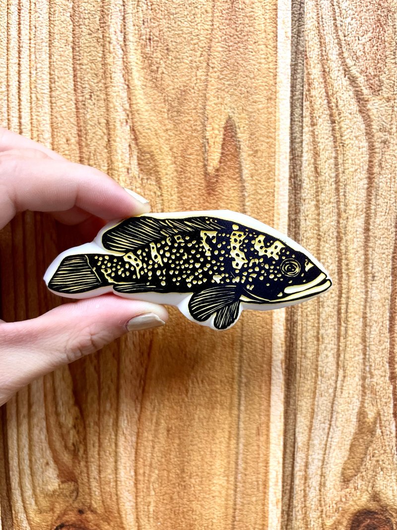 【鱼之印】香港红斑 - 印章/印台 - 橡胶 