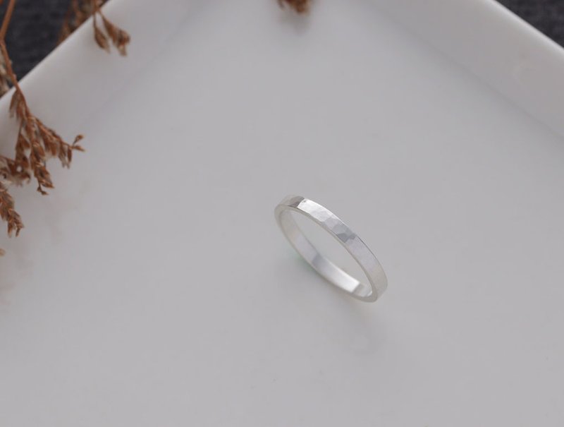ni.kou 纯银 水波纹 单戒 女戒 尾戒 - 戒指 - 其他金属 