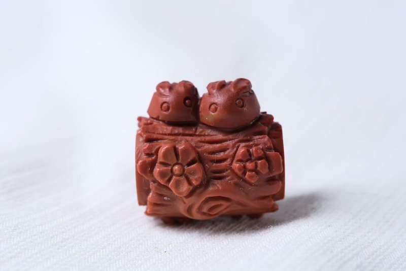 TBF - 天然 阿拉善 玉石 兔兔 兔子 手链 通孔 配件 - 金工/饰品 - 玉石 