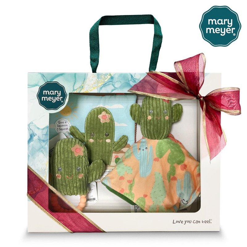 快速出货【MaryMeyer】迎新礼盒-花花仙人掌臻藏礼盒(三件组) - 满月礼盒 - 棉．麻 