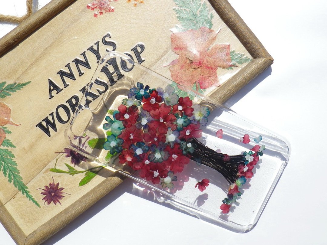 Anny's workshop手作押花手机保护壳，适用于iphone6 及 6S，美女樱 - 手机壳/手机套 - 塑料 