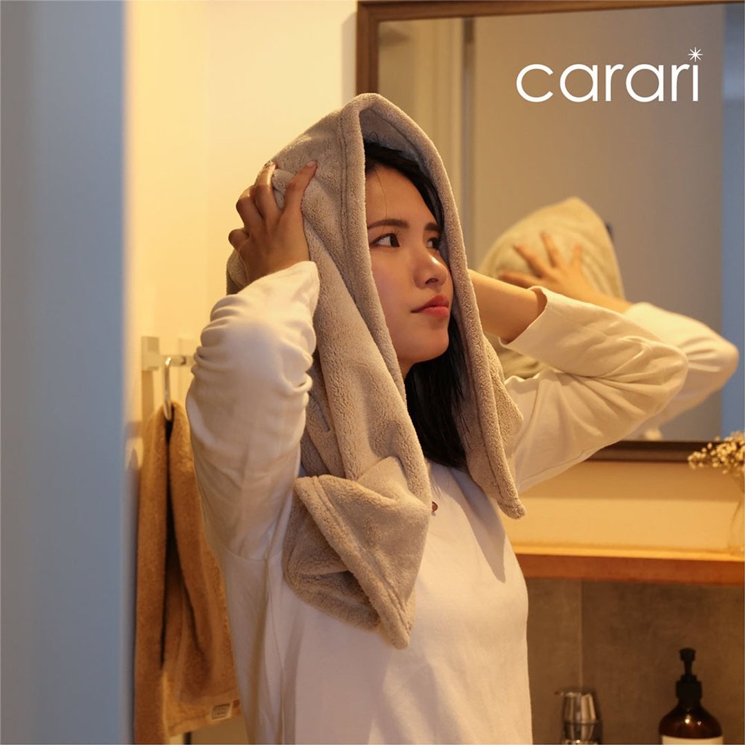 CB Japan carari系列 超细纤维擦发巾(三色可选) - 卫浴用品 - 聚酯纤维 