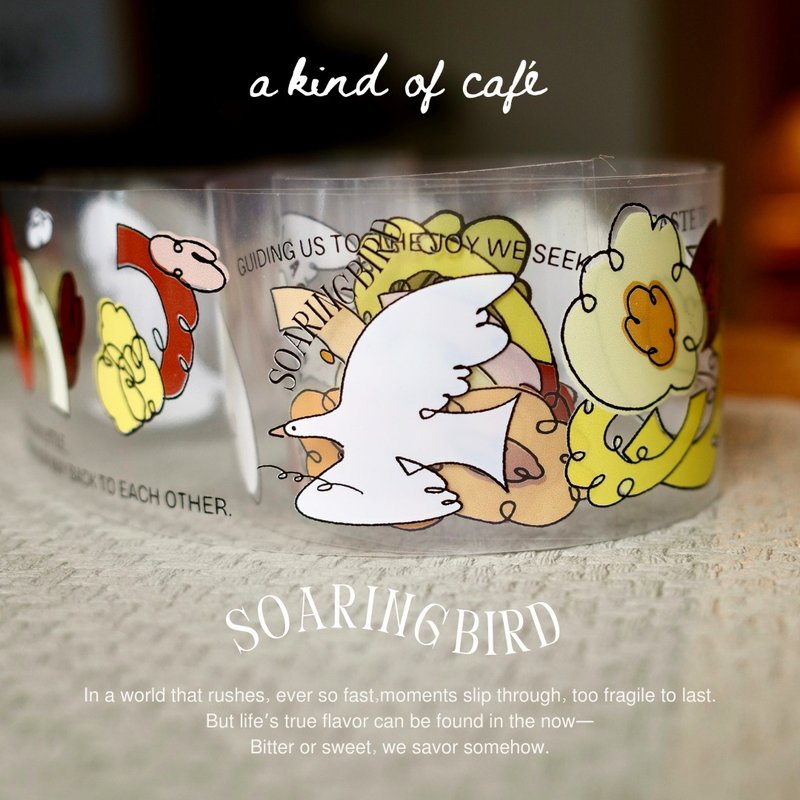 【什物】卷卷花鸟 Soaring bird PET胶带 - 纸胶带 - 塑料 多色