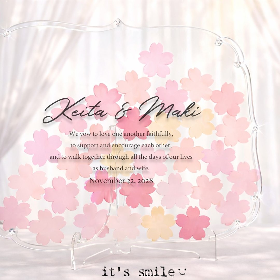 经典亚克力婚礼留言框 Wedding Drops 创意结婚证明书 签名板 - 婚礼誓言书 - 压克力 透明