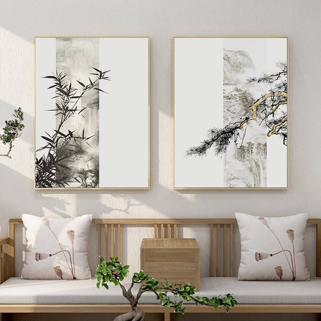 诗情叶曲_挂画_绿植系列_台湾制造 两个工作天快速出货 - 海报/装饰画/版画 - 棉 黑色