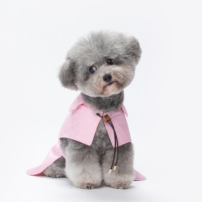 Pawfect-Fit! Trench Coat 宠物风衣 (S) - 衣/帽 - 棉 粉红色