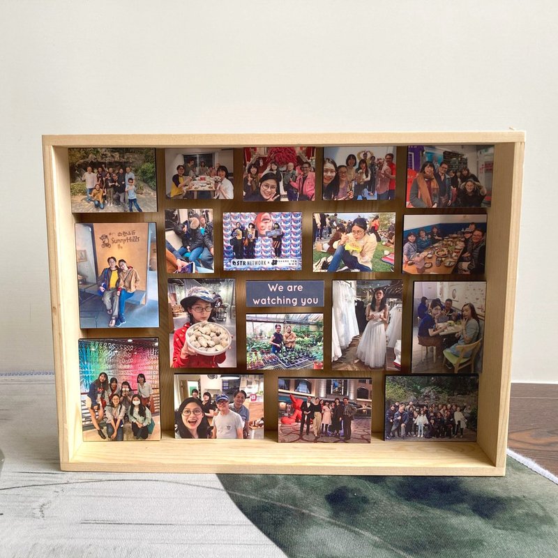 【情人节礼物】Pieces of Life Box 定制 立体相框(中/大) - 画框/相框 - 木头 咖啡色